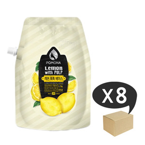 포모나 레몬 톡톡베이스 1박스 (1.2kg x 8개)